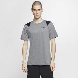 Top Nike Pro Maneca Scurta Barbati Gri Negrii | WRLQ-28769